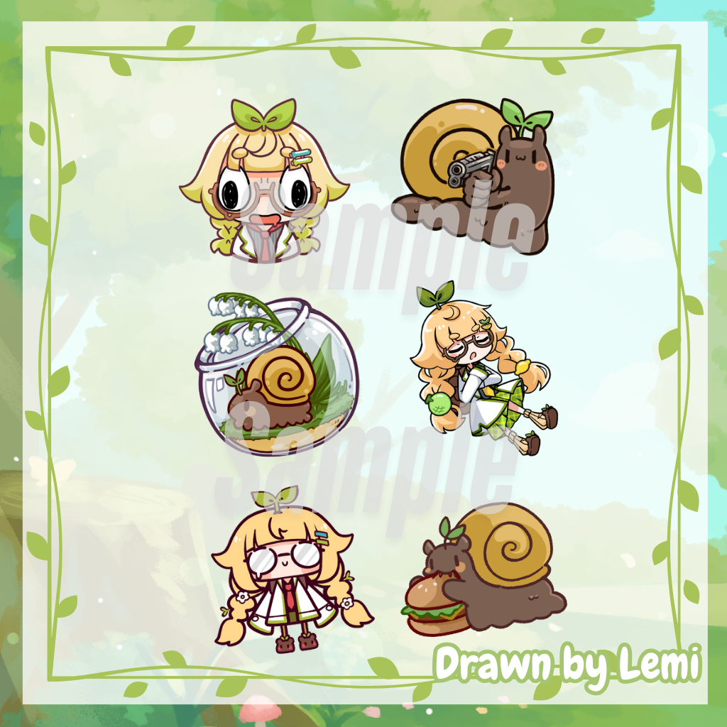 Lemi Lichen Birthday 2025 Sticker Set