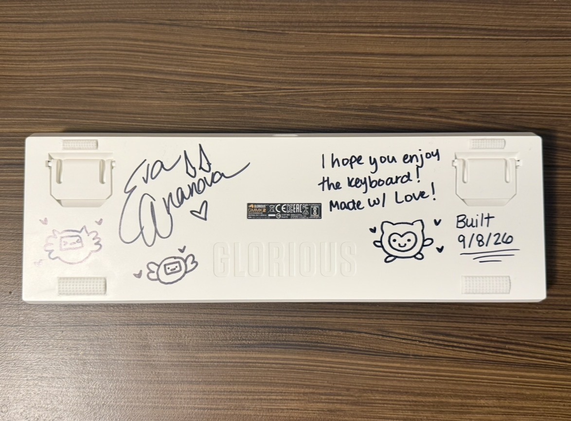 Eva's Signed Handmade Custom Keyboard 65% (AUCTION ONLY)