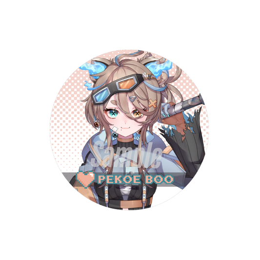 Pekoe Boo Button Pin