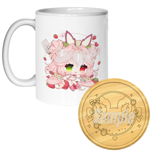 Usachi Yui Birthday 2026 Mug + Coaster Set [PRE-ORDER]